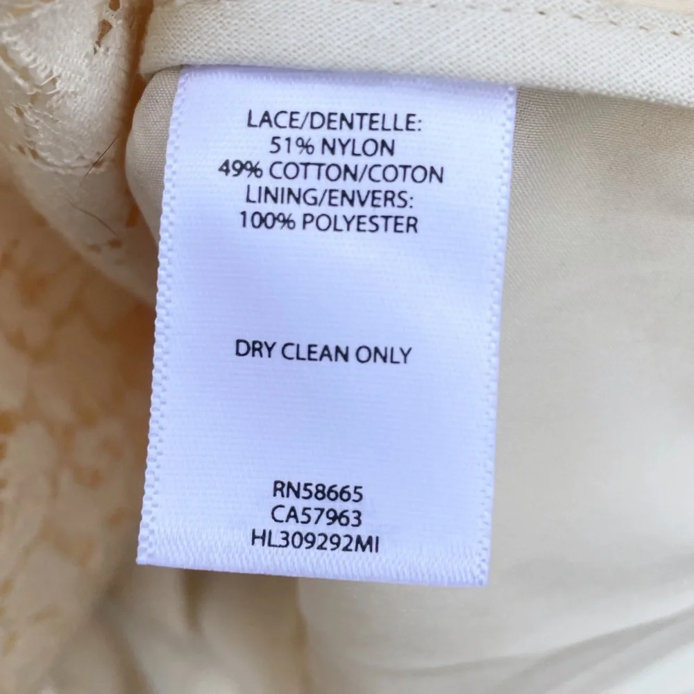 Chelsea 28 Trench Coat Ivory Cream Lace Double Breasted Long Jacket - Picture 10 of 14